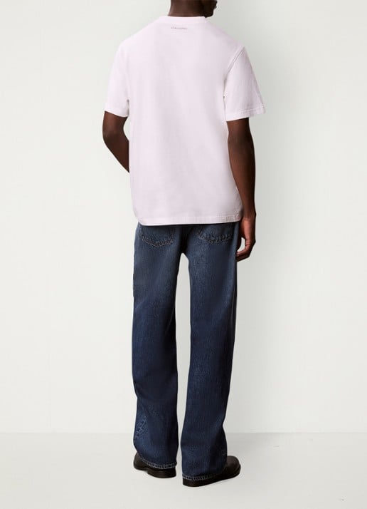 Calvin Klein T-shirt met logoprint - achterkant 6 bright white-yaf