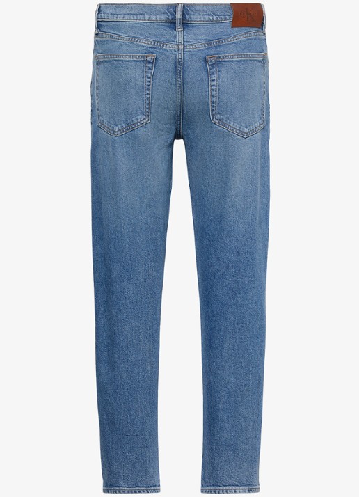 Calvin Klein Tapered fit jeans met medium wassing - achterkant denim