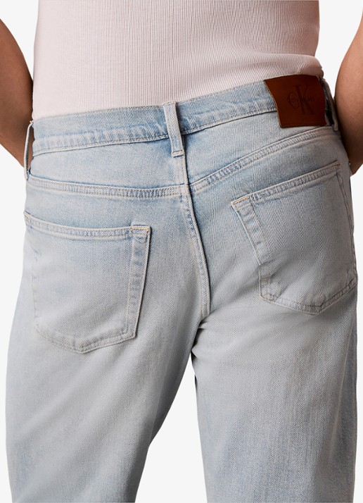 Calvin Klein Tapered fit Jeans met steekzakken - detail 4 vintage whisper-za5 /  lichtblauw