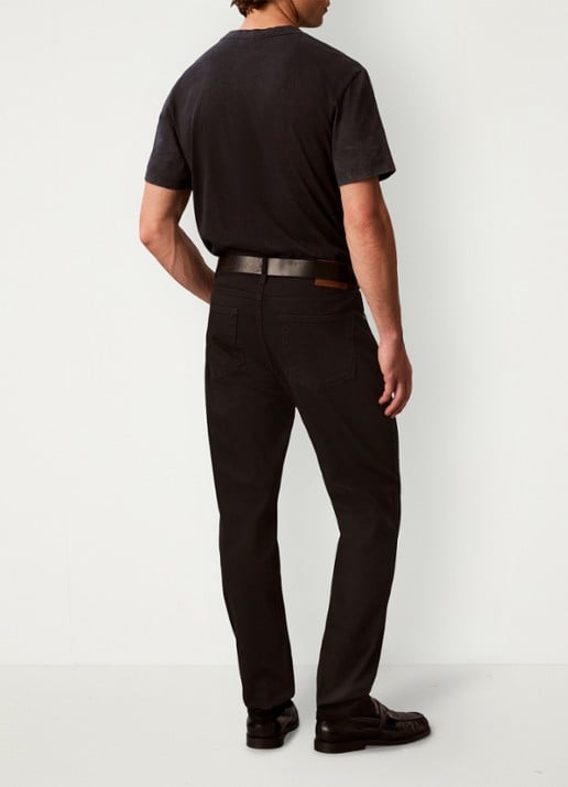 Calvin Klein Tapered fit jeans met steekzakken - achterkant zwart
