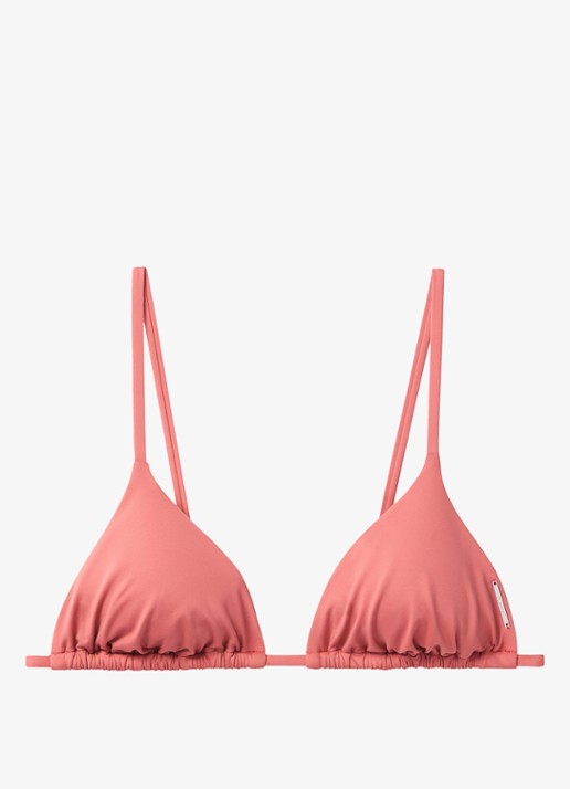 Calvin Klein Triangel bikinitop met uitneembare vulling - voorkant 5 oudroze