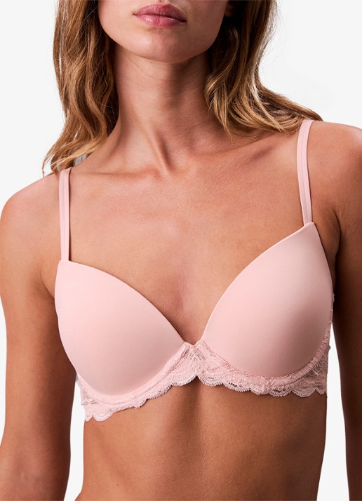 Calvin Klein Voorgevormde bh met kant - detail 6 roze