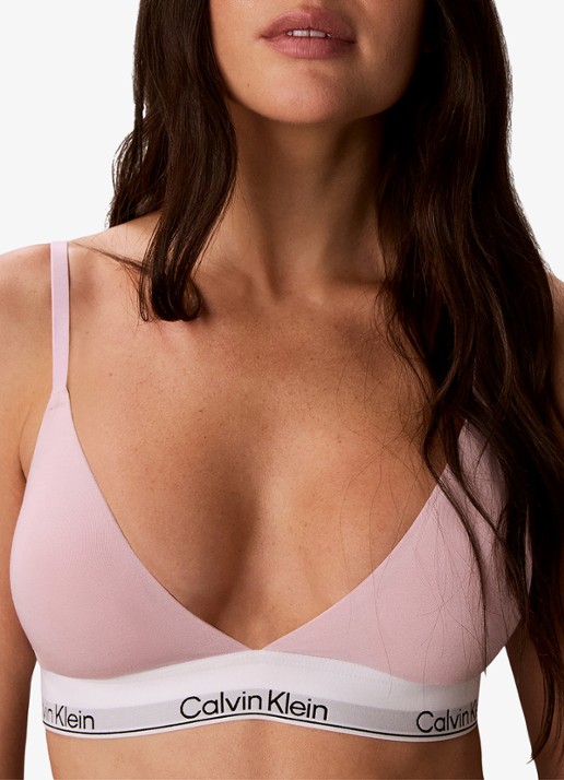 Calvin Klein Voorgevormde bralette met logoband - detail 2 hawaii orchid-msd