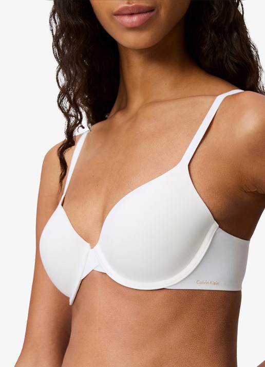 Calvin Klein Voorgevormde effen bh  - detail 4 wit
