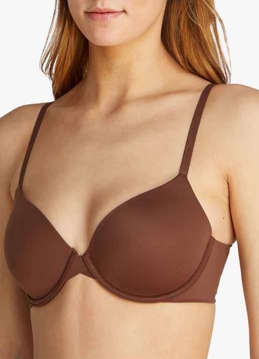 Calvin Klein Voorgevormde effen bh  - detail 4 brons