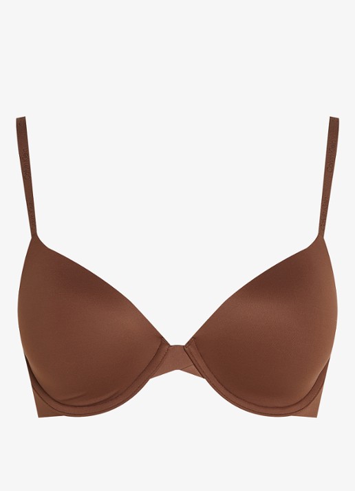 Calvin Klein Voorgevormde effen bh  - voorkant 2 brons