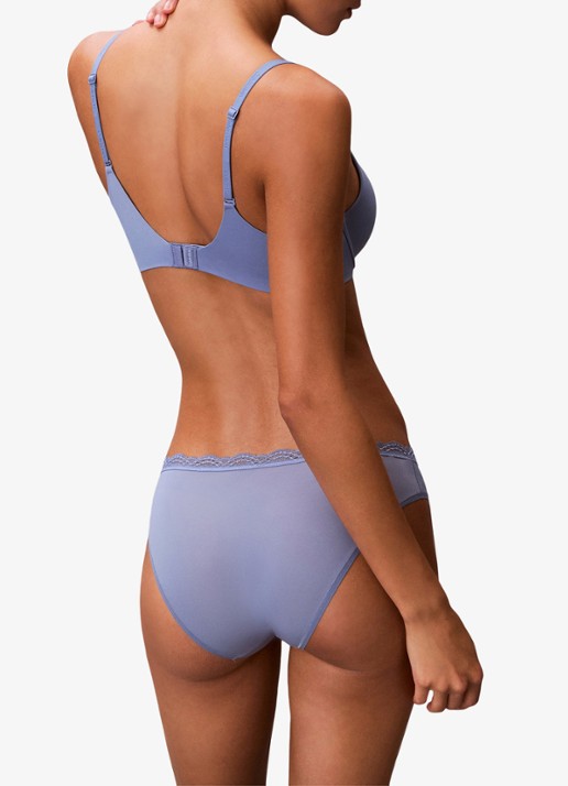 Calvin Klein Voorgevormde effen bh  - achterkant blue tulip-44j / blauw