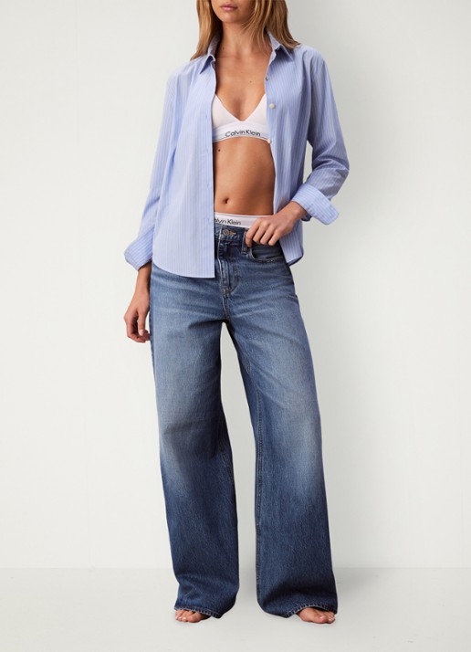 Calvin Klein Wide leg jeans met medium wassing