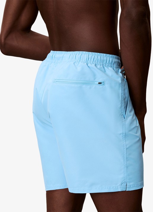 Calvin Klein Zwemshorts met logo en trekkoord - detail 2 blauw