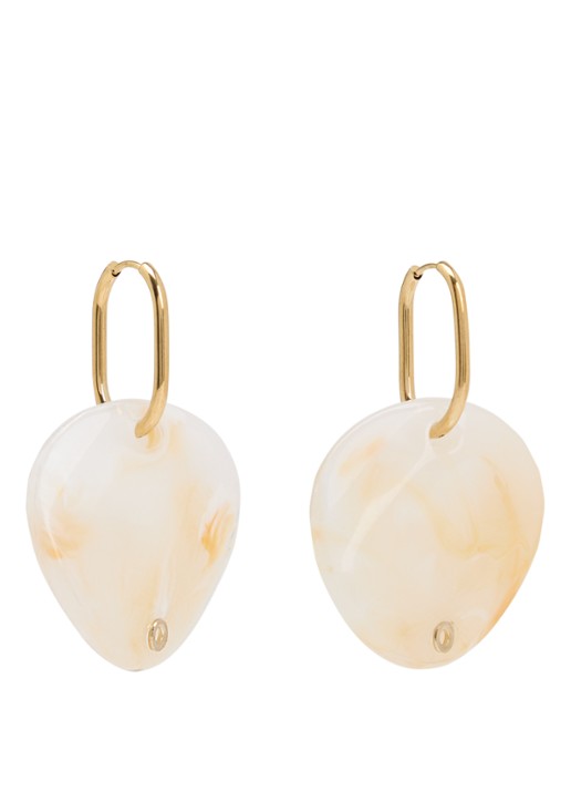 Camps & Camps Dangling Moon oorhangers verguld