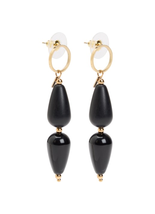 Camps & Camps Double Dangling oorstekers verguld