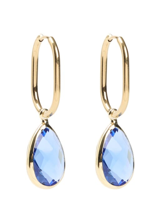 Camps & Camps Enchanting Crystal oorringen verguld