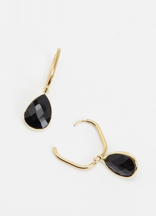 Camps & Camps Enchanting Crystal oorringen verguld - detail goud