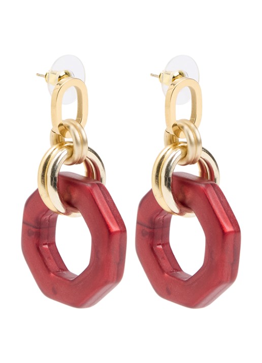 Camps & Camps Linea Eternal Dangling oorstekers verguld