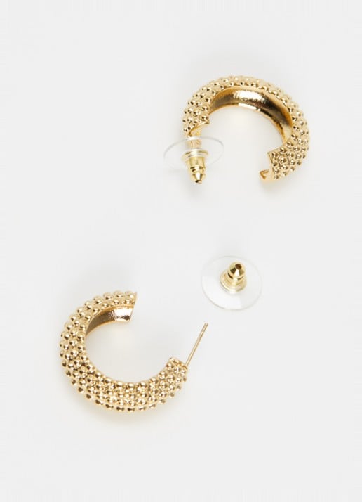 Camps & Camps Medium Dots oorringen verguld - detail goud