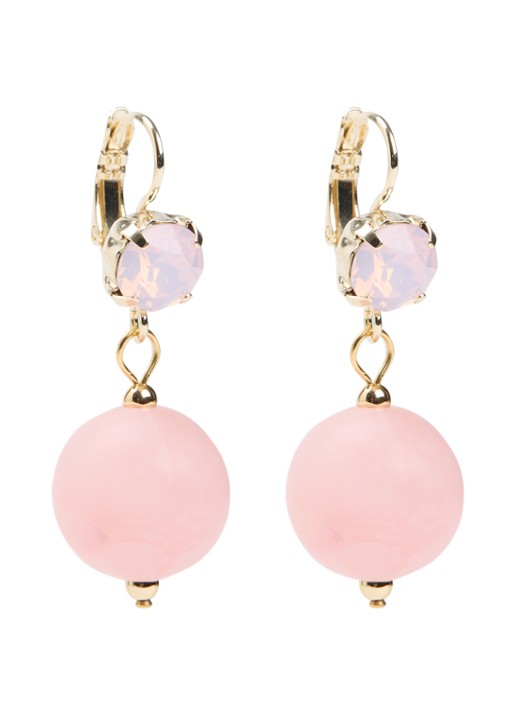 Camps & Camps Oorhangers met Swarovski kristal verguld