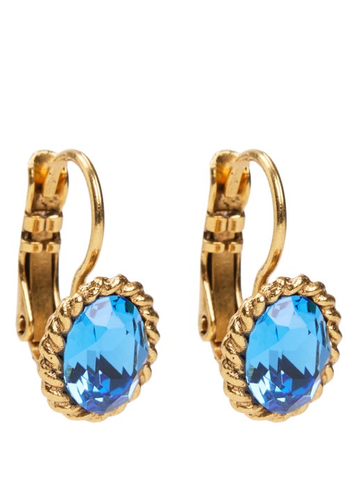 Camps & Camps Oorhangers met Swarovski kristal verguld