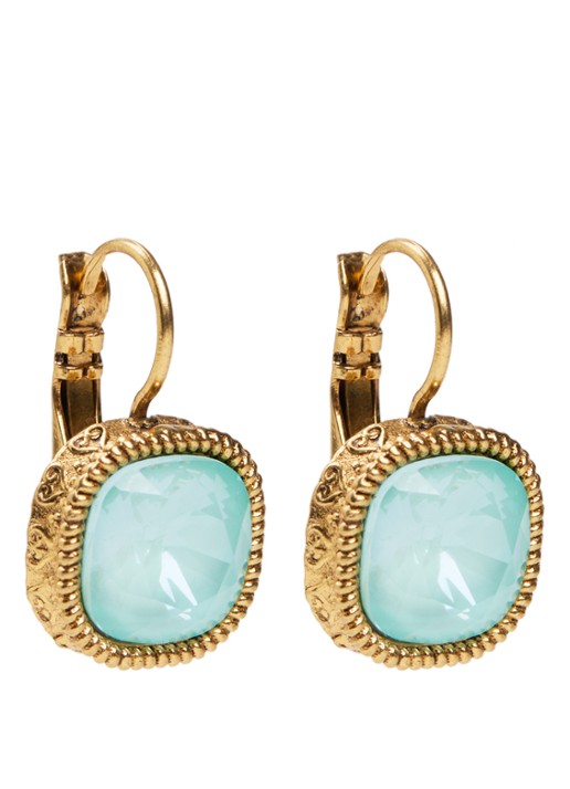 Camps & Camps Oorhangers met Swarovski kristal verguld