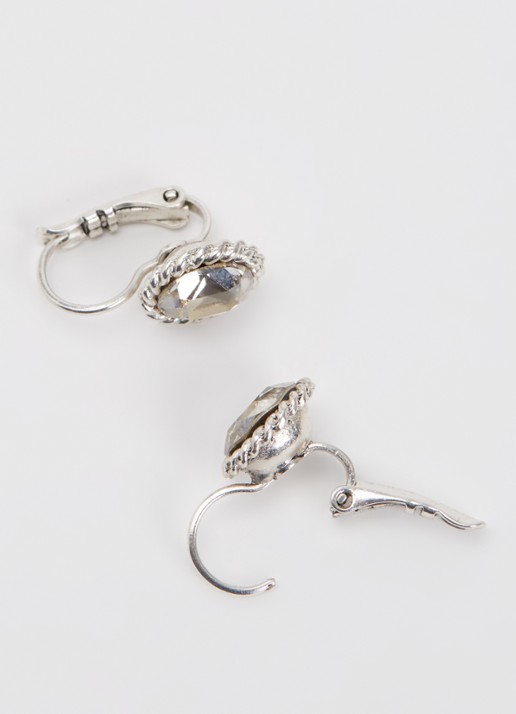 Camps & Camps Oorhangers met Swarovski kristal verzilverd - detail 3 zilver