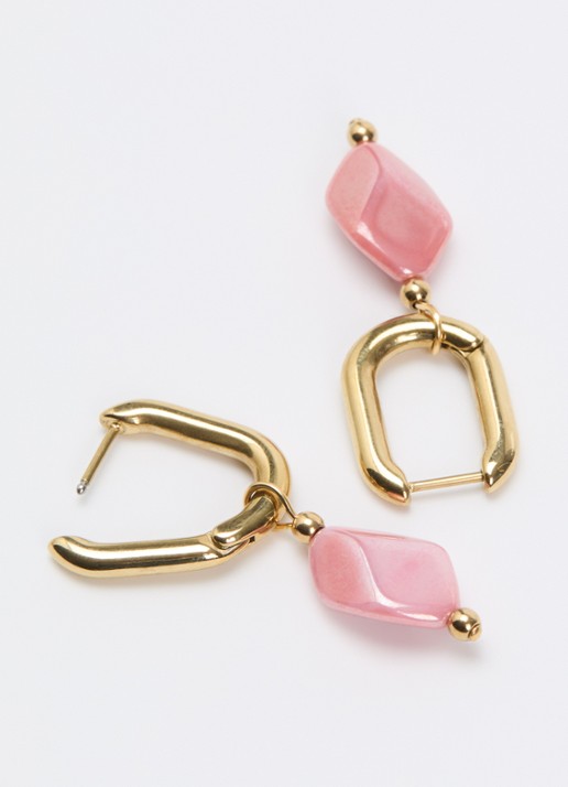 Camps & Camps Oorringen met hanger verguld - detail 3 goud