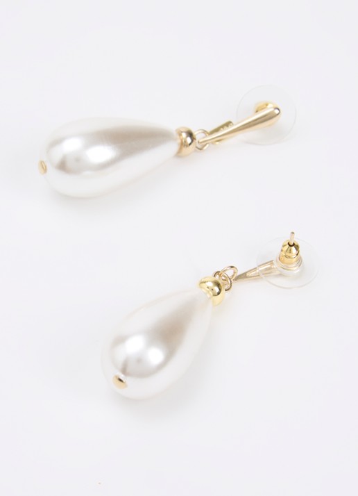 Camps & Camps Pearly Drops oorstekers verguld - detail 3 parelmoer