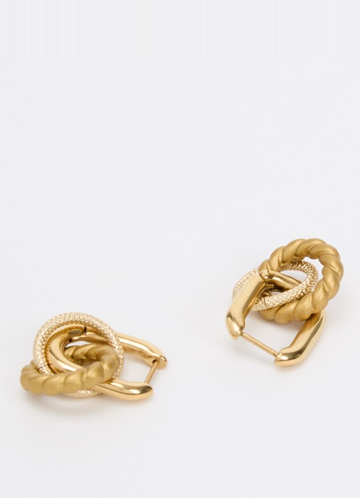 Camps & Camps The Halo Hoops oorringen verguld - detail 2 goud