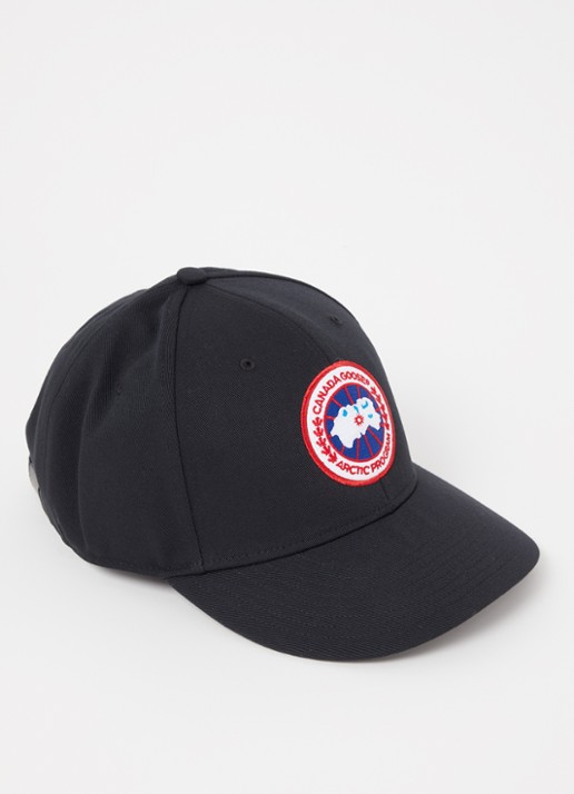 Canada Goose Arctic Disc pet met logo  - voorkant zwart