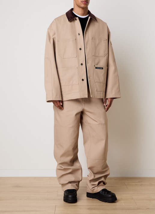 Canada Goose Beaumont wide fit cargobroek met steekzakken - voorkant 6 camel
