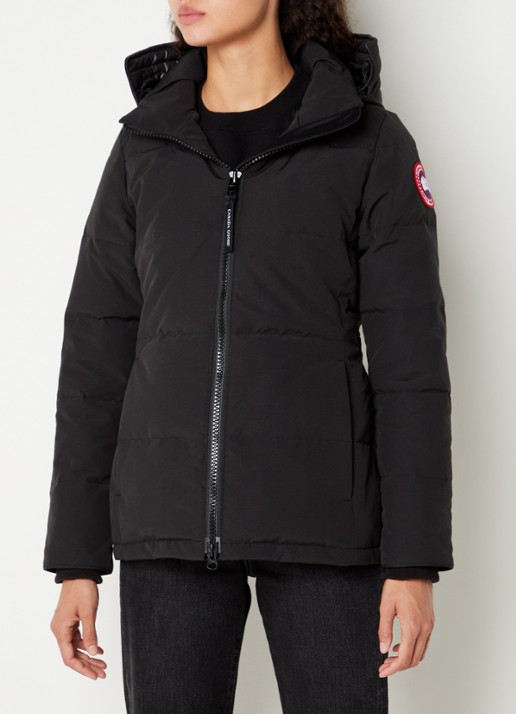 Canada Goose Chelsea gewatteerde jas met donsvulling - detail zwart