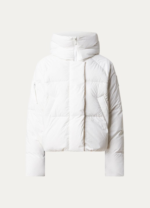 Canada Goose Chilliwack puffer jack met donsvulling en capuchon - voorkant 2 wit