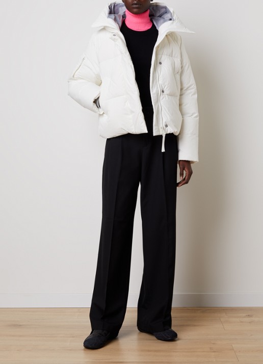 Canada Goose Chilliwack puffer jack met donsvulling en capuchon - voorkant 3 wit