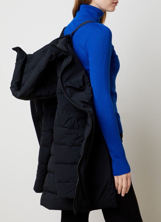 Canada Goose Clair gewatteerde jas met capuchon en donsvulling - detail 6 zwart