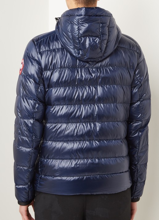 Canada Goose Crofton gewatteerd jack met capuchon en donsvulling - achterkant 3 blauw