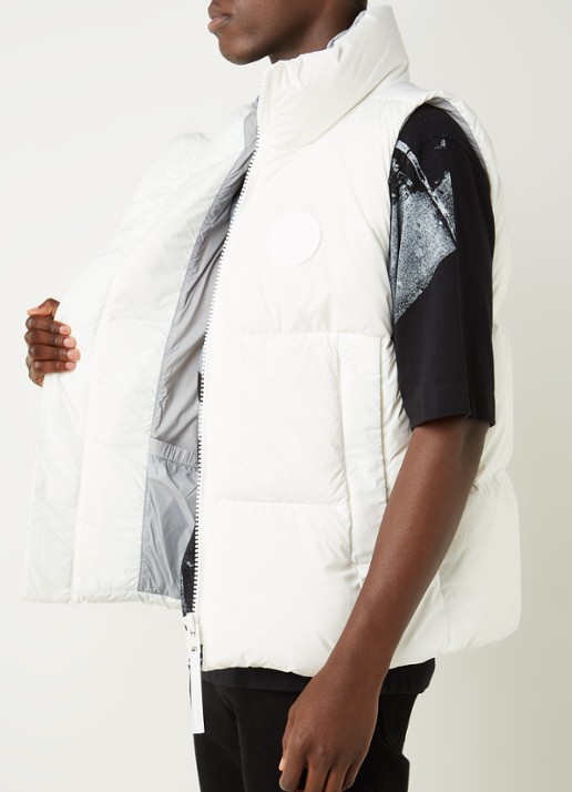 Canada Goose Everett gewatteerde bodywarmer met donsvulling - detail 5 wit