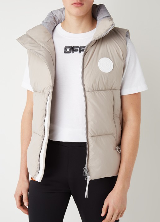 Canada Goose Everett gewatteerde bodywarmer met donsvulling - detail 4 beige