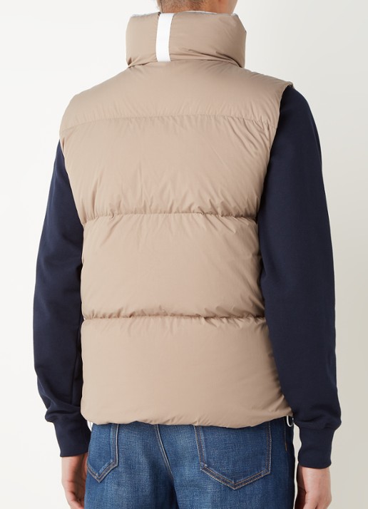 Canada Goose Everett gewatteerde bodywarmer met donsvulling - achterkant 3 zand