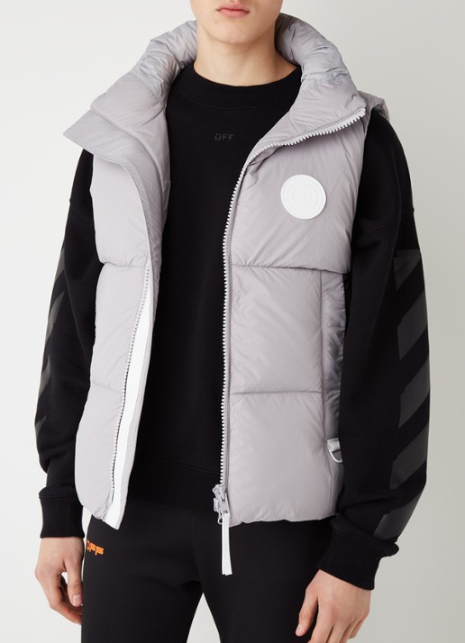 Canada Goose Everett gewatteerde bodywarmer met donsvulling - detail 2 taupe