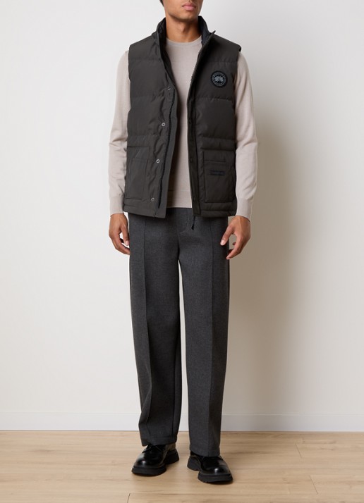 Canada Goose Freestyle gewatteerde bodywarmer met donsvulling en steekzakken - voorkant 2 donkergrijs