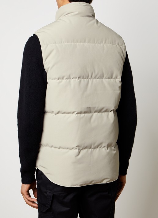 Canada Goose Garson gewatteerde bodywarmer met donsvulling en logo - achterkant 5 donkerbeige