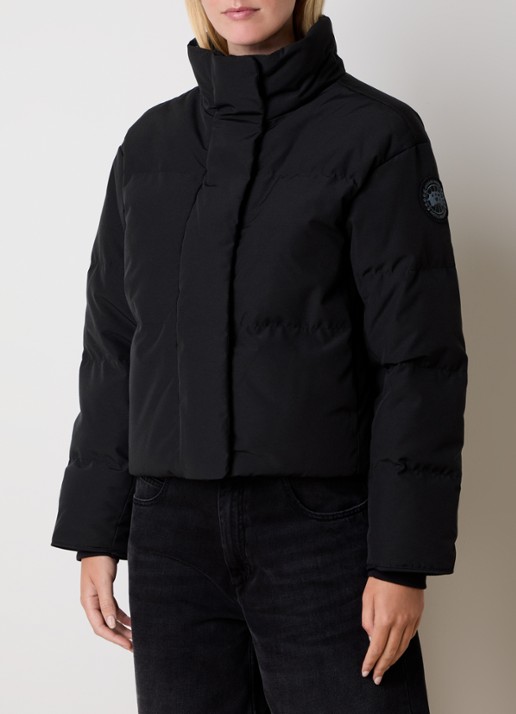 Canada Goose Grandview cropped puffer jack met ritszakken en logo