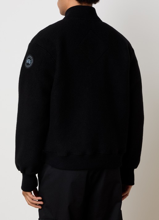 Canada Goose Hudson bomberjack in wolblend met steekzakken - achterkant 6 zwart