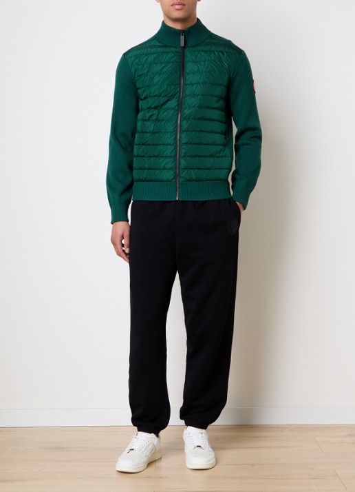 Canada Goose Hybridge jack in wolblend met donsvulling - voorkant 6 groen