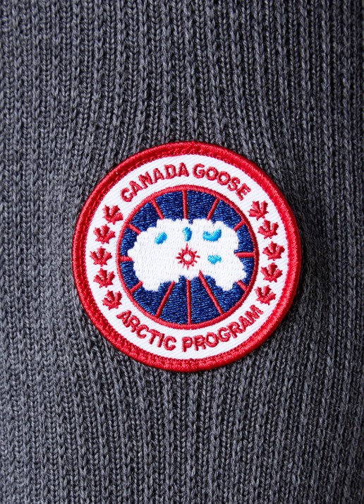 Canada Goose Hybridge jack in wolblend met donsvulling - detail 6 grijs