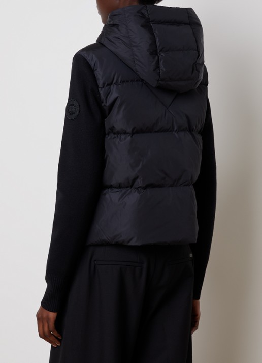 Canada Goose Hybridge jack in wolblend met ritszakken - achterkant 6 zwart