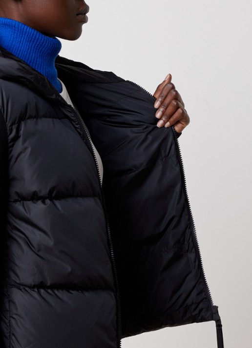 Canada Goose Hybridge jack in wolblend met ritszakken - detail 3 zwart