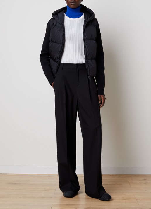 Canada Goose Hybridge jack in wolblend met ritszakken - voorkant 5 zwart
