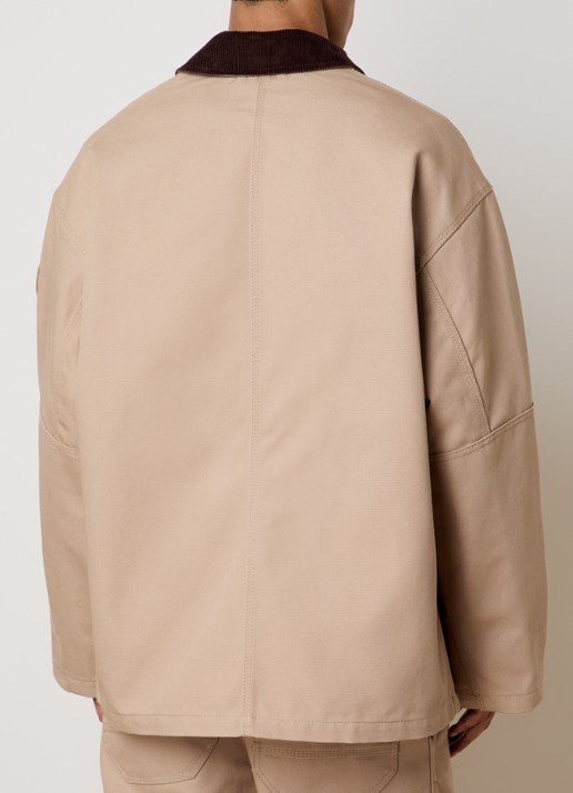 Canada Goose Jack met details van corduroy en opgestikte zakken - achterkant camel