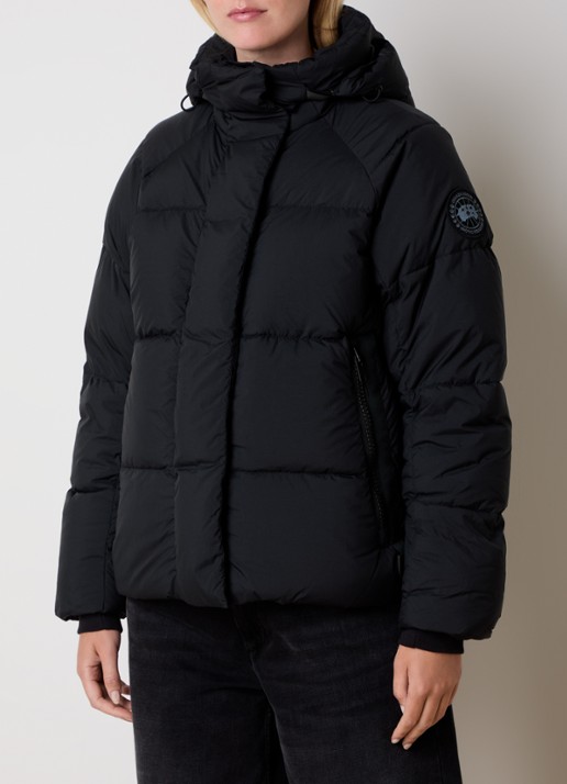 Canada Goose Junction gewatteerde parka met donsvulling en afneembare capuchon - detail 3 zwart