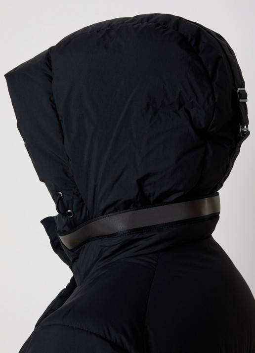 Canada Goose Junction gewatteerde parka met donsvulling en afneembare capuchon - detail 4 zwart