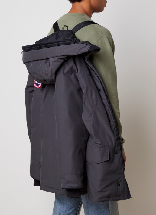 Canada Goose Langford gewatteerde parka met donsvulling en capuchon - detail 2 donkergrijs